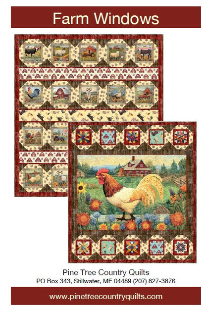 Farm Window PDF Download Quilt Pattern by Pine Tree Country Quilts