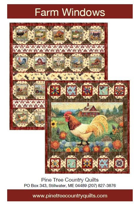 Farm Window PDF Download Quilt Pattern by Pine Tree Country Quilts