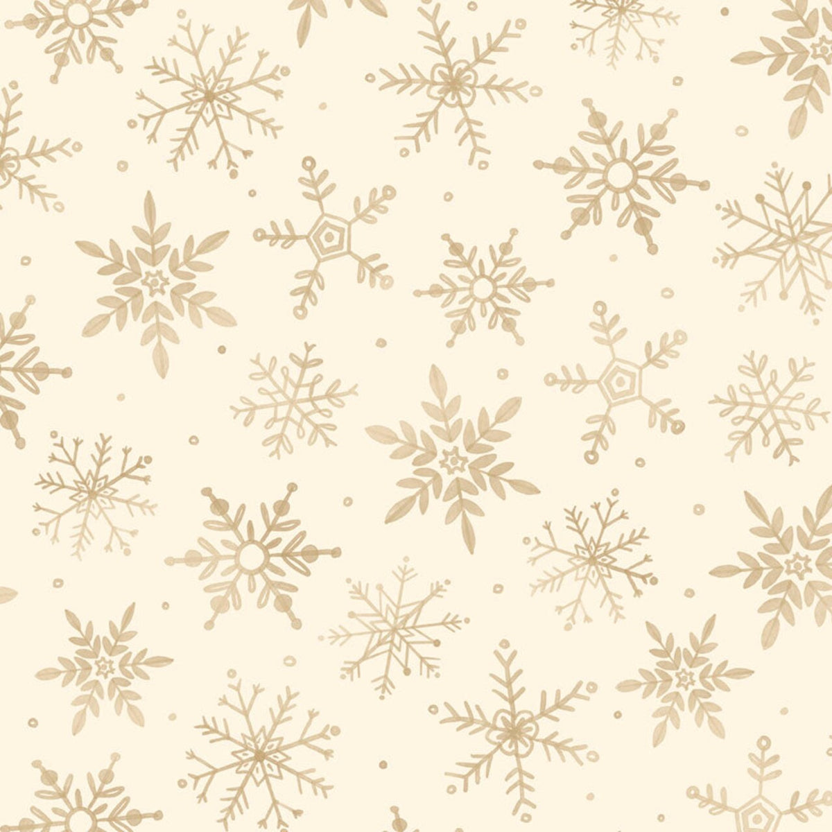 108" First Frost Snowfall Neutral Wideback Cotton Fabric