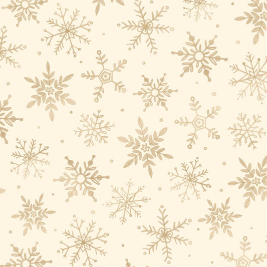 108" First Frost Snowfall Neutral Wideback Cotton Fabric