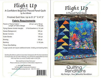 Flight Up Octopus PDF Quilt Pattern by Quilting Renditions