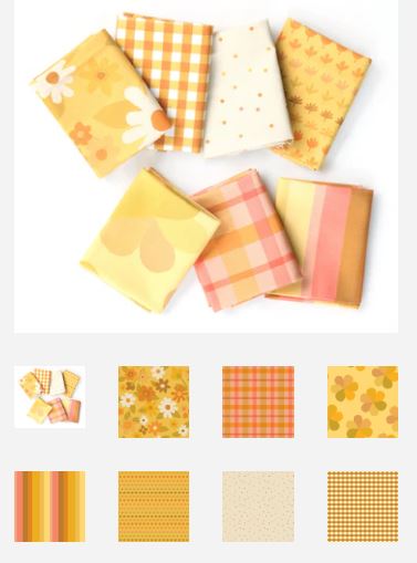 Flower Market Fat Quarter, flat pack by Paint Brush Studio.