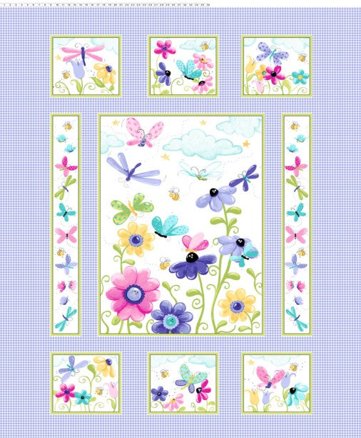 Flutter the Butterfly Fabric Panel