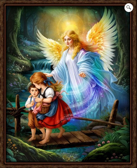 Guardian Angel Fabric Panel