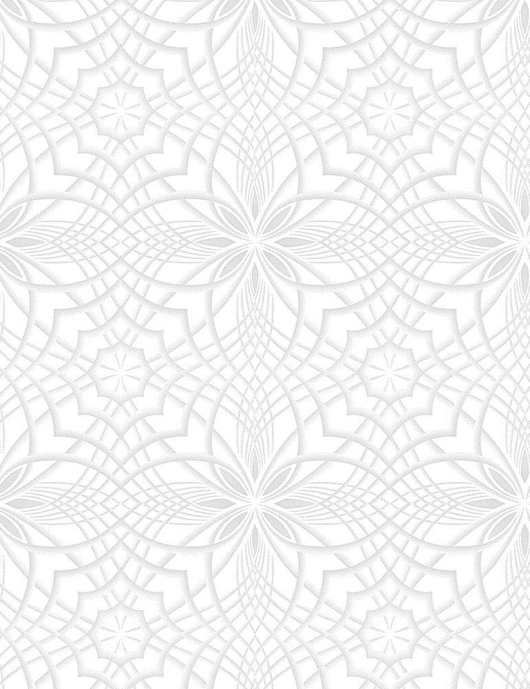 White on White Kaleidoscope, tone on tone