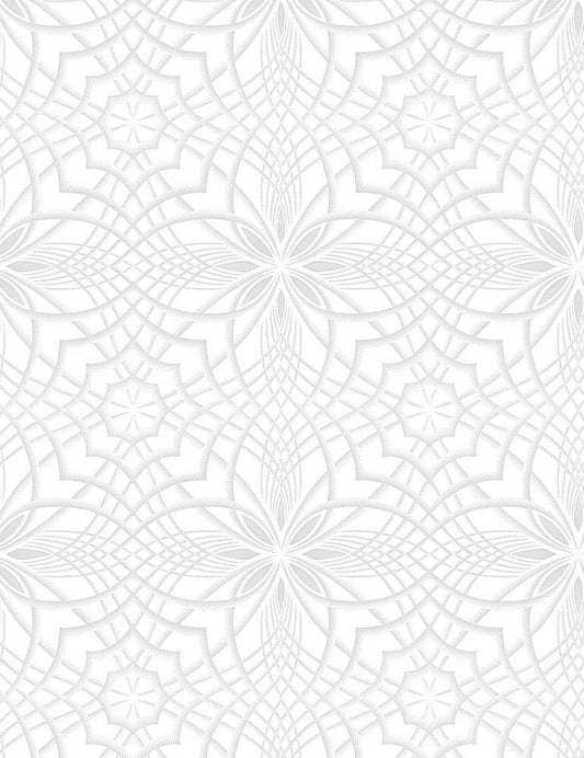 White on White Kaleidoscope, tone on tone