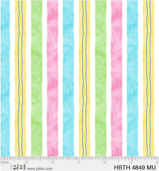 Happier by the Hour Stripe cotton fabric