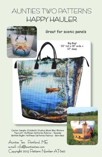 Happy Hauler Bag Pattern by Aunties Two