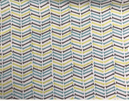 Herringbone Dog Bone Cotton Fabric
