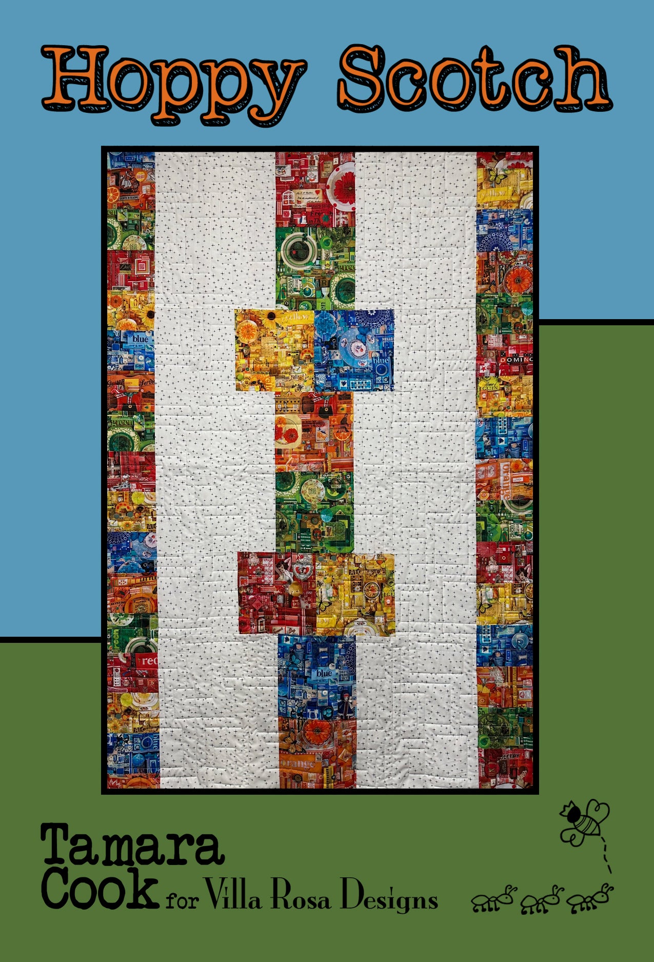 June 2024 PDF Quilt Pattern Collection of 5 digital patterns by Villa Rosa Designs, including Hollandale, Hoppy Scotch, Kingpin, Nevada, and S'mores