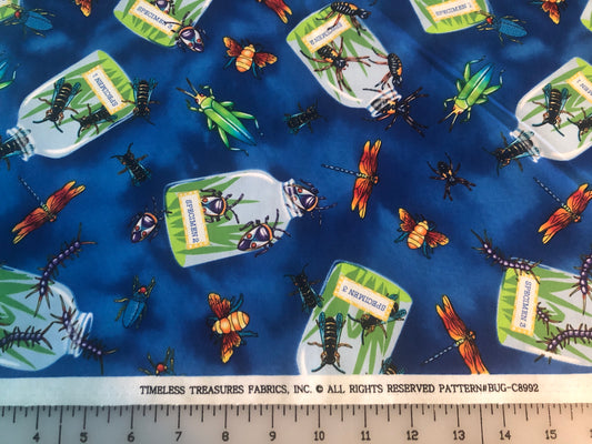 Bug Cotton Quilting Fabric by Timeless Treasures