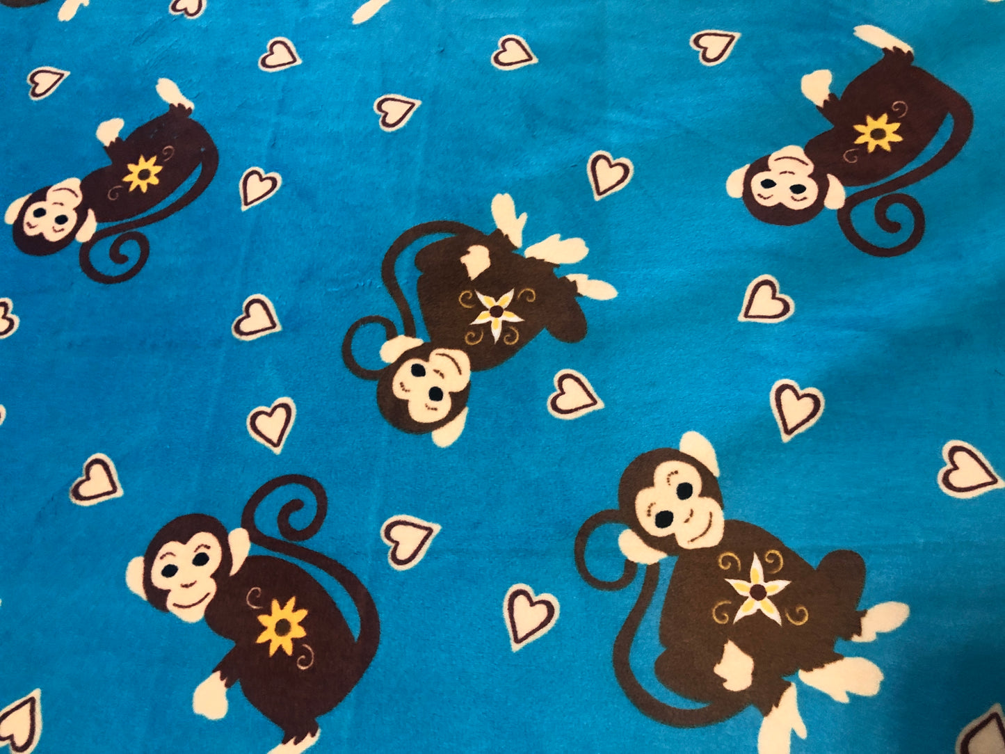 Poly Velboa Monkey 100% Polyester Fabric