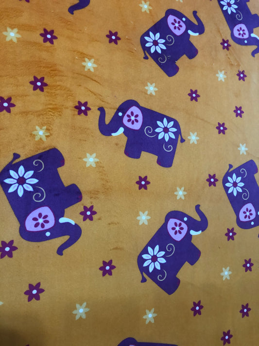 Poly Velboa Elephant 100% Polyester Fabric