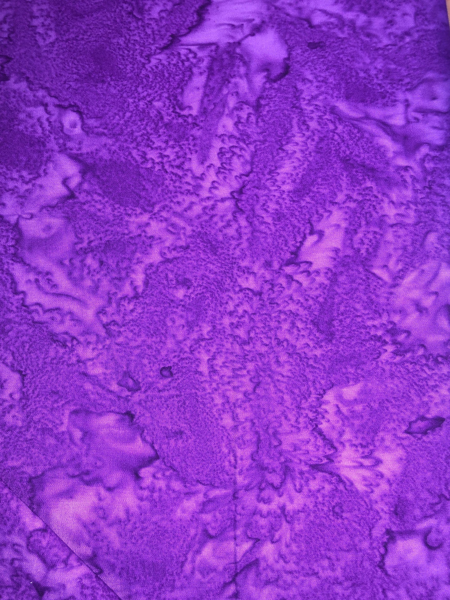 Amethyst Purple Marble Batik Fabric *