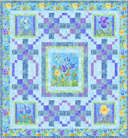 Iris Chain PDF Download Quilt Pattern by Pine Tree Country Quilts
