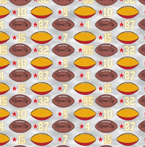 What a Catch Football Cotton Quilting Fabric