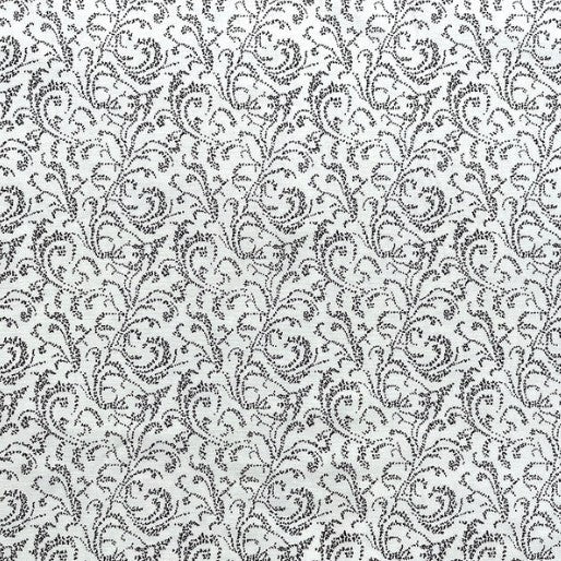 Keepsake Quilting Swirl, Black on Ivory Cotton Fabric, by Paint Brush Studios *