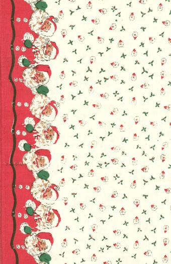 Toweling Fabric Santa Border 16in Wide by Moda