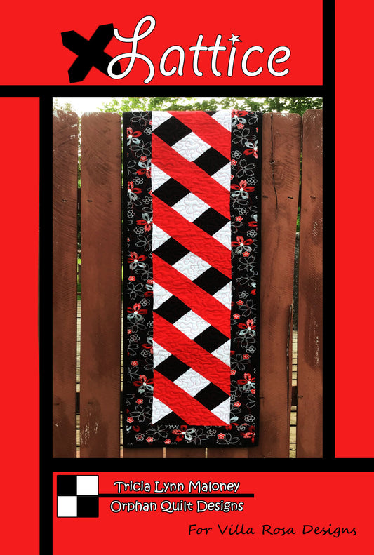 Lattice PDF Table Runner Quilt Pattern by Villa Rosa Designs
