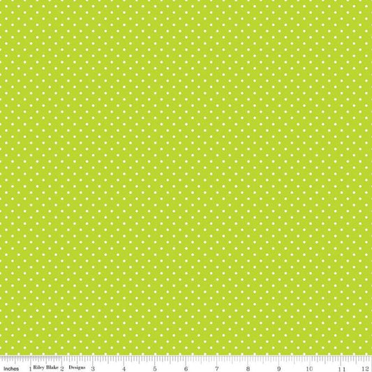 Lime Green Swisss Dot Basics, Basic Palette *