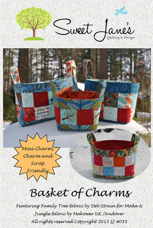 Mini Charm Basket of Charms Pattern by Sweet Jane's Designs