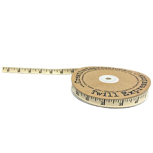 Antique Ruler Twill White Cloth Tape