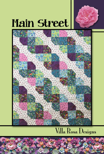 Villa Rosa Paper Pattern for Quilts