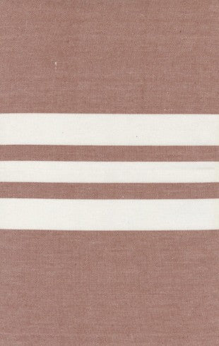Toweling Fabric Vista Rust Stripe 18in Wide by Moda