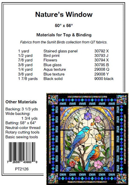 Natures Window PDF Download Quilt Pattern by Pine Tree Country Quilts