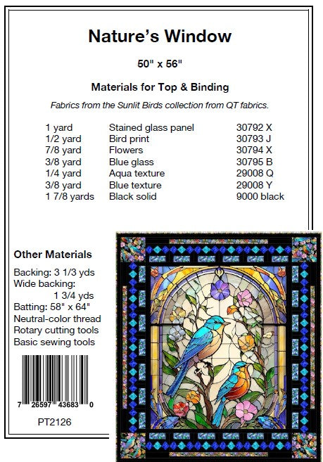 Natures Window PDF Download Quilt Pattern by Pine Tree Country Quilts