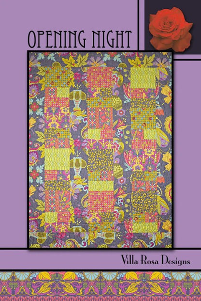 Villa Rosa Paper Pattern for Quilts