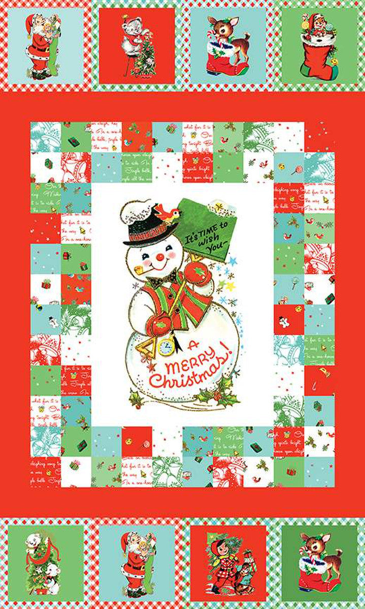 Jingle Bells A Merry Christmas Panel #26