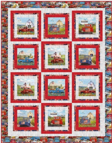 Panel Bounce PDF Download Quilt Pattern by Pine Tree Country Quilts