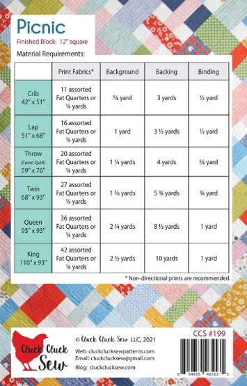Picnic Quilt Pattern