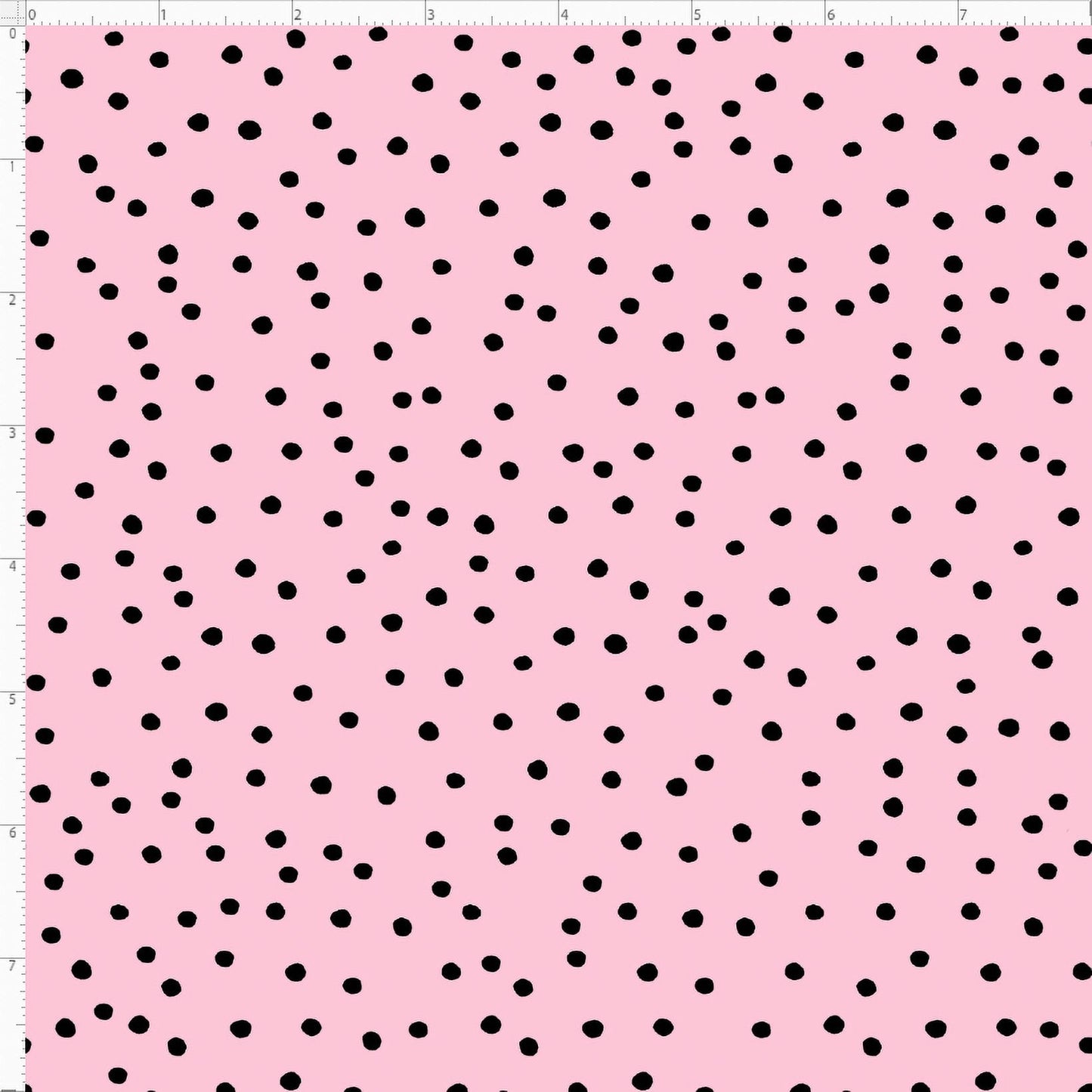 Pink / Black Dinky Dots Cotton Fabric