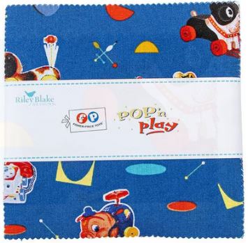 Pop 'n Play Quilt Fabric 5" Charm Pack Stacker 42 pcs Fisher-Price Toys by Riley Blake