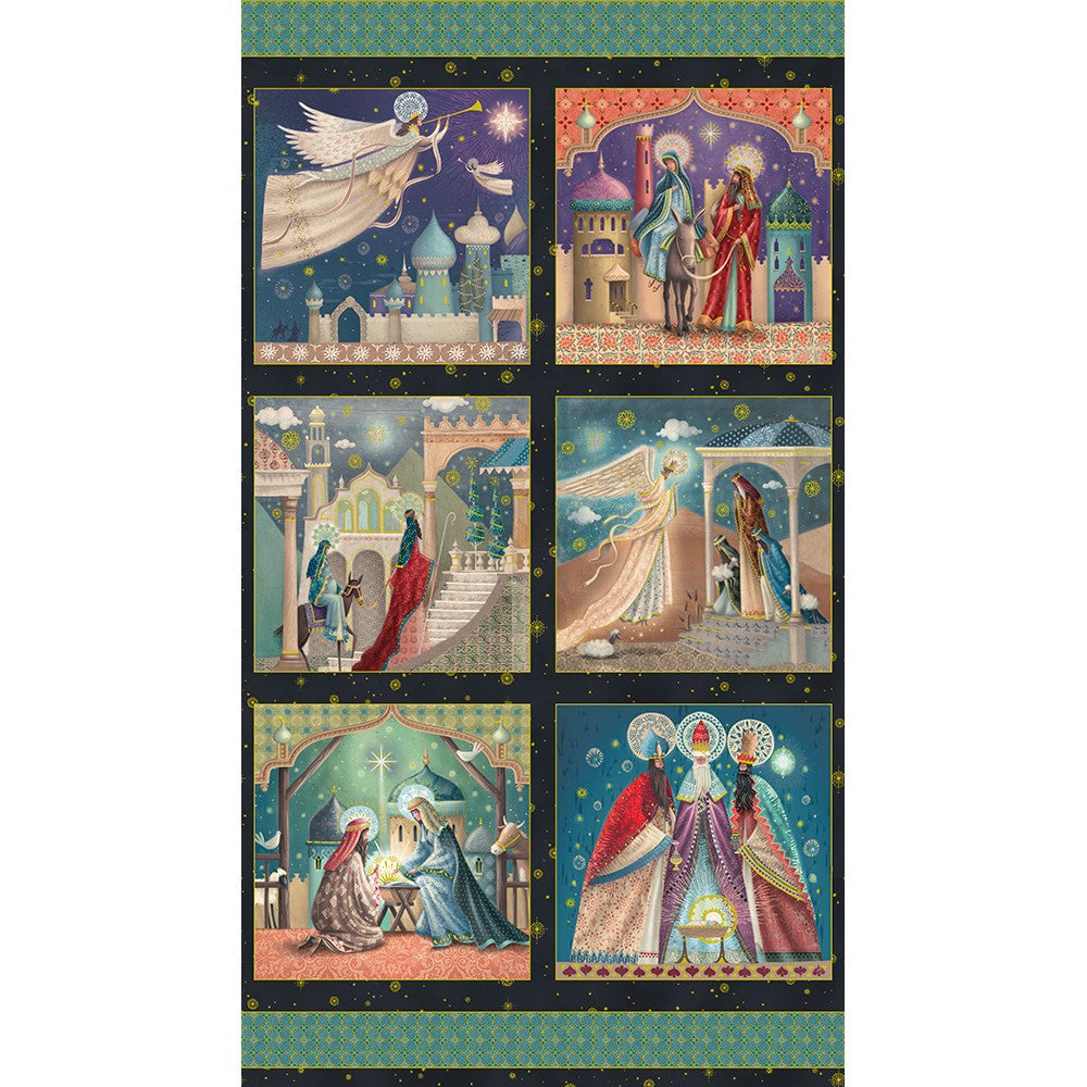 Nativity Celebration, Star of Wonder Fabric Panel