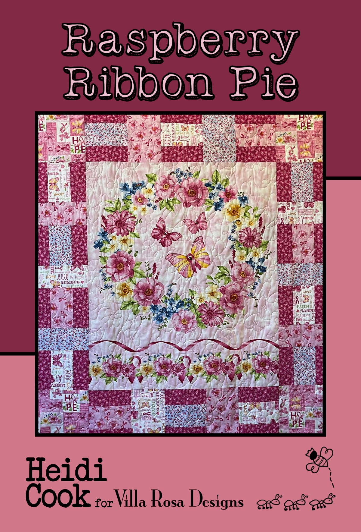 Villa Rosa Paper Pattern for Quilts