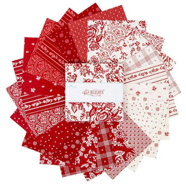 Red Delicious Charm Pack 5" Squares by Riley Blake
