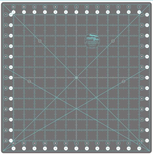 Self-Healing Rotating Rotary Cutting Mat 14in x 14in by Creative Grids