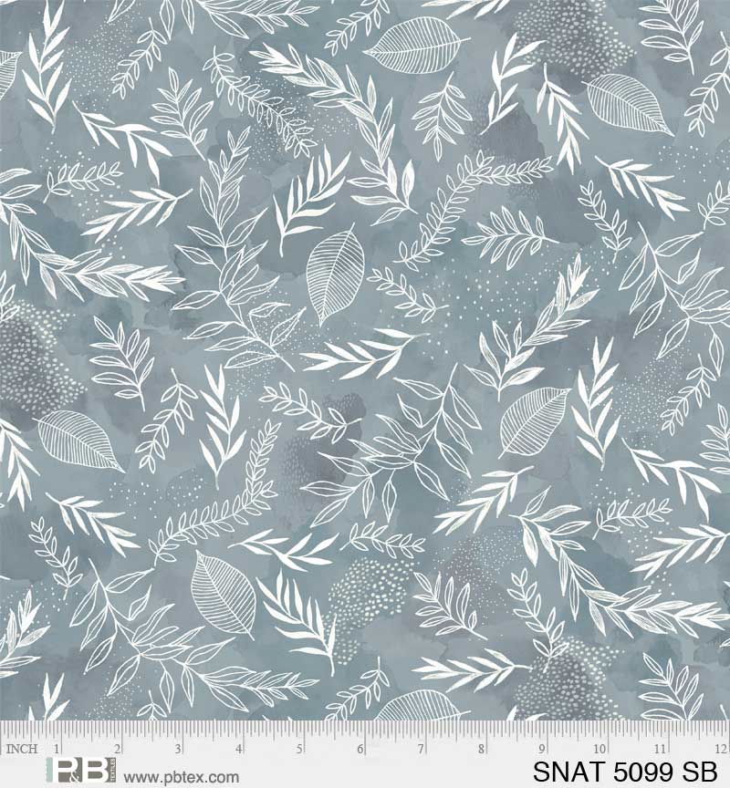 Serene Nature Blue cotton fabric From P & B Textiles *