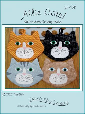 Allie Cats Potholders Pattern