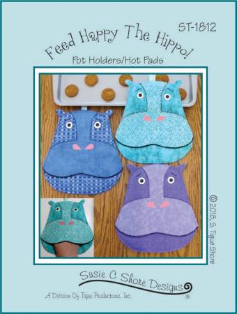 Feed Happy the Hippo Potholders Pattern