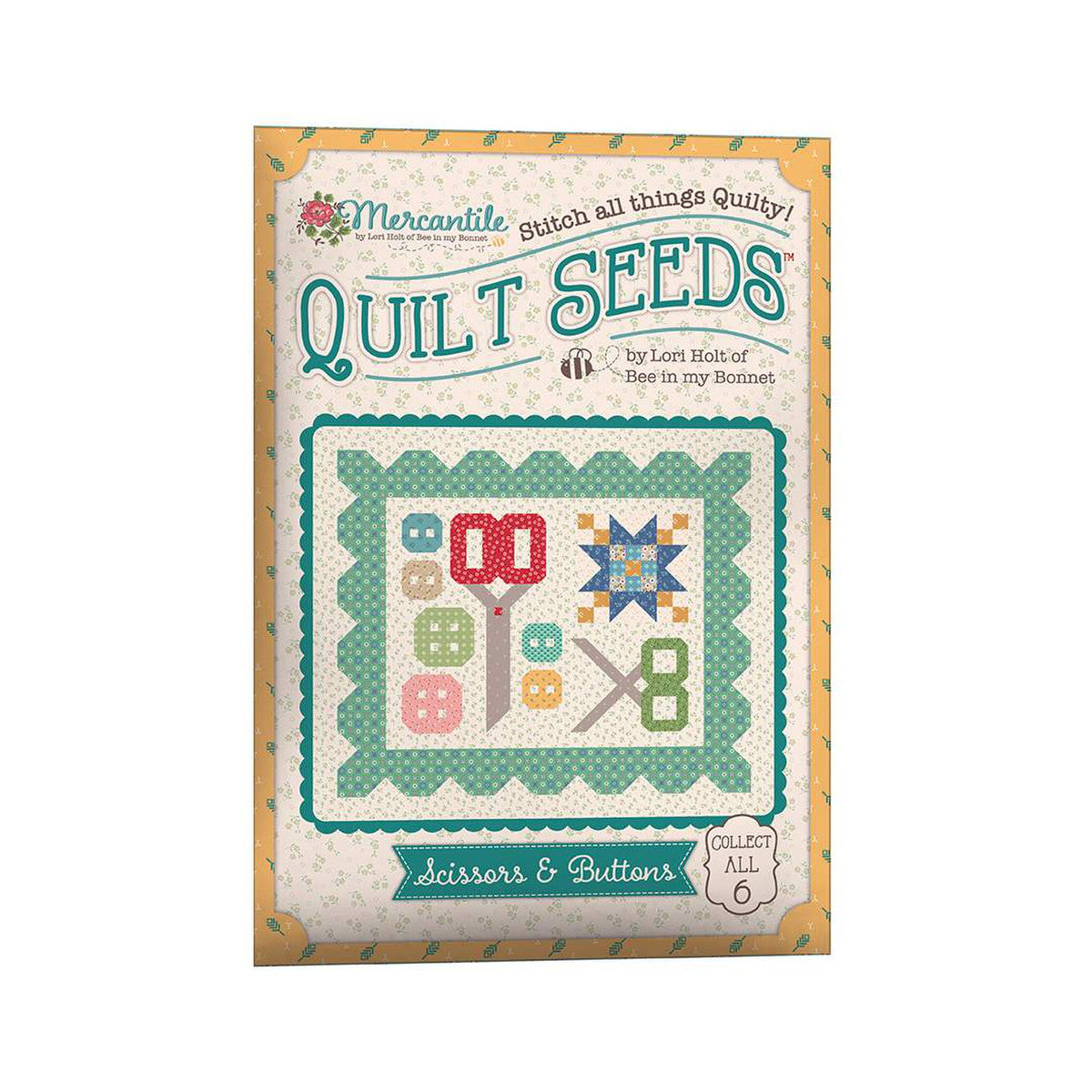 Lori Holt Mercantile Quilt Seeds™ Pattern Scissors & Buttons