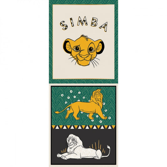Simba and Lion Fabric Panel #2