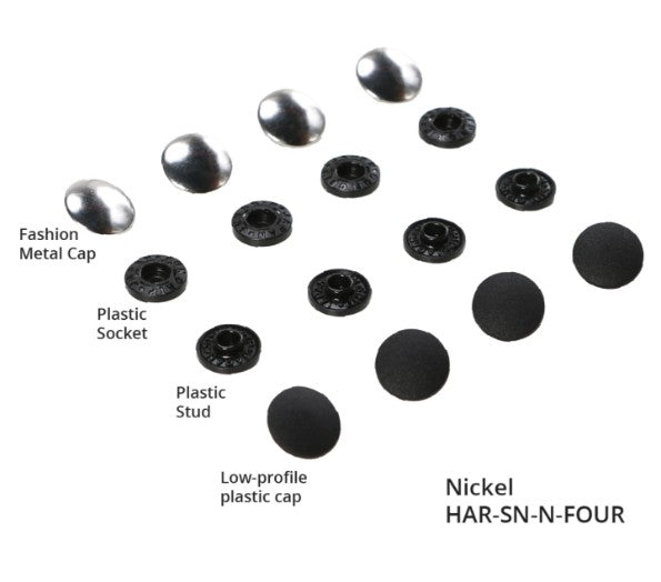 Tool-free Snaps - Set of Four - Nickel by Annie