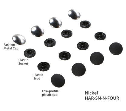 Tool-free Snaps - Set of Four - Nickel by Annie
