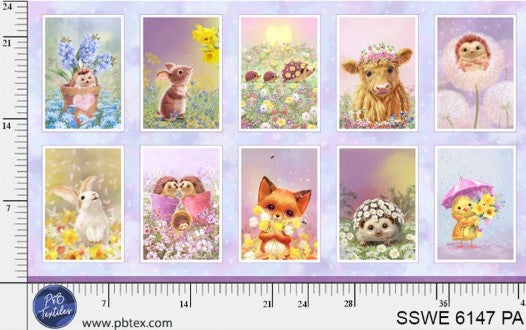 Spring Sweeties Blocks Fabric Panel