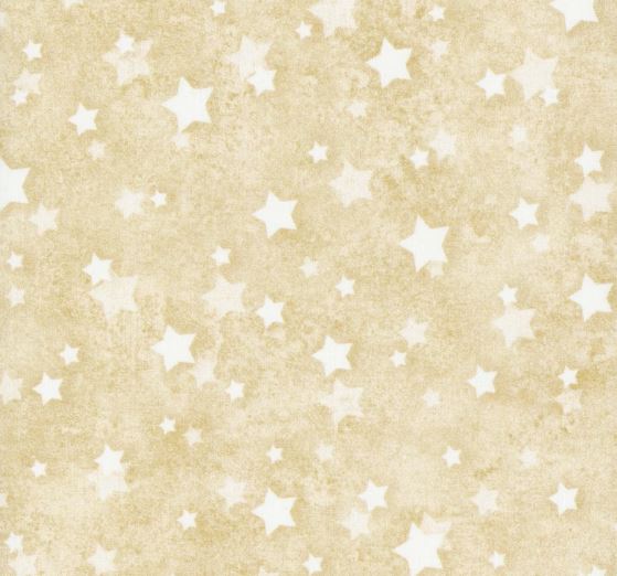 108" Star Spangled Americana Stars, Neutral Wideback Cotton Fabric