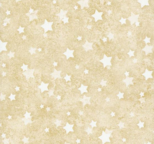 108" Star Spangled Americana Stars, Neutral Wideback Cotton Fabric
